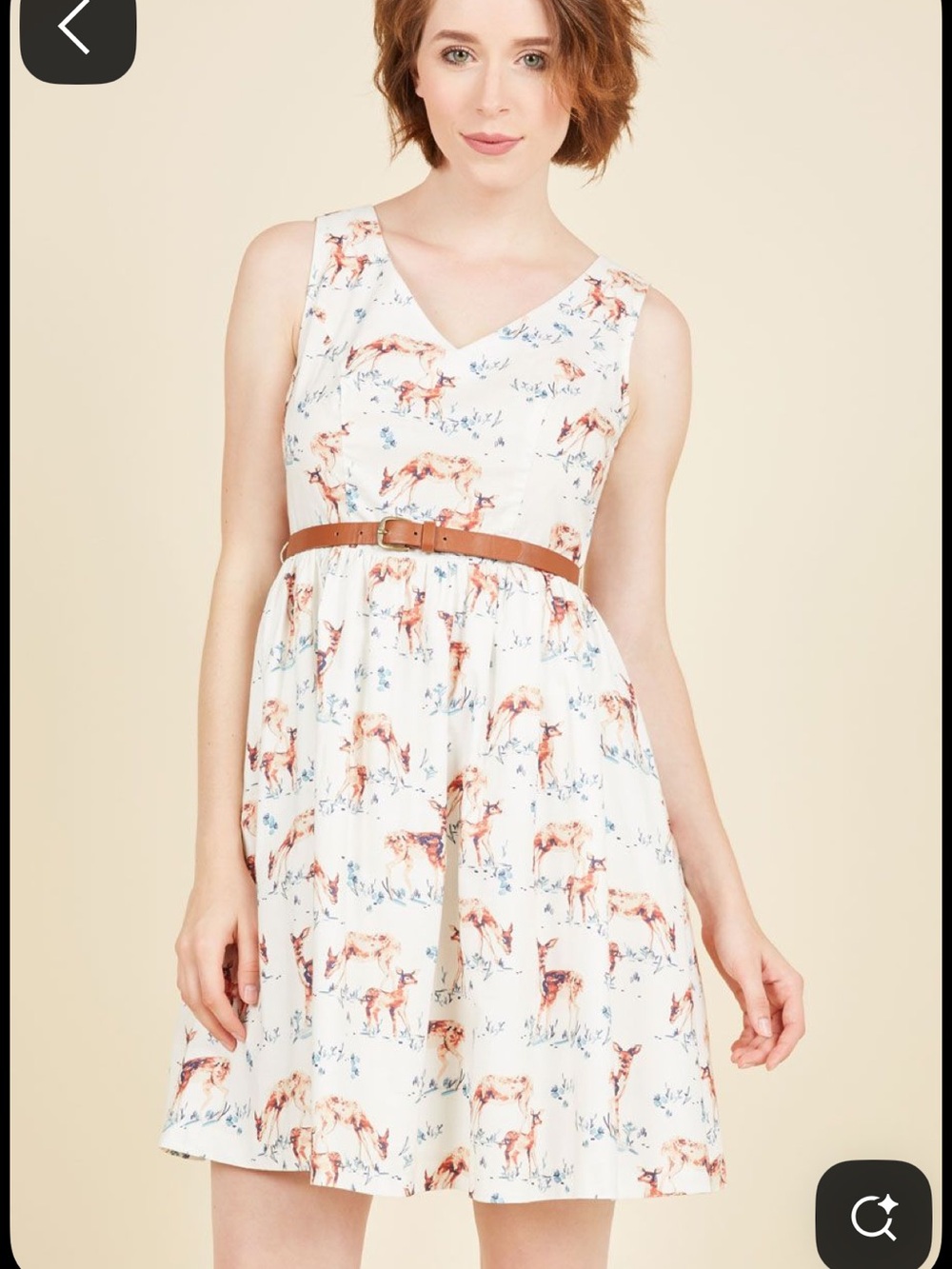 ModCloth deer fawn dress size small